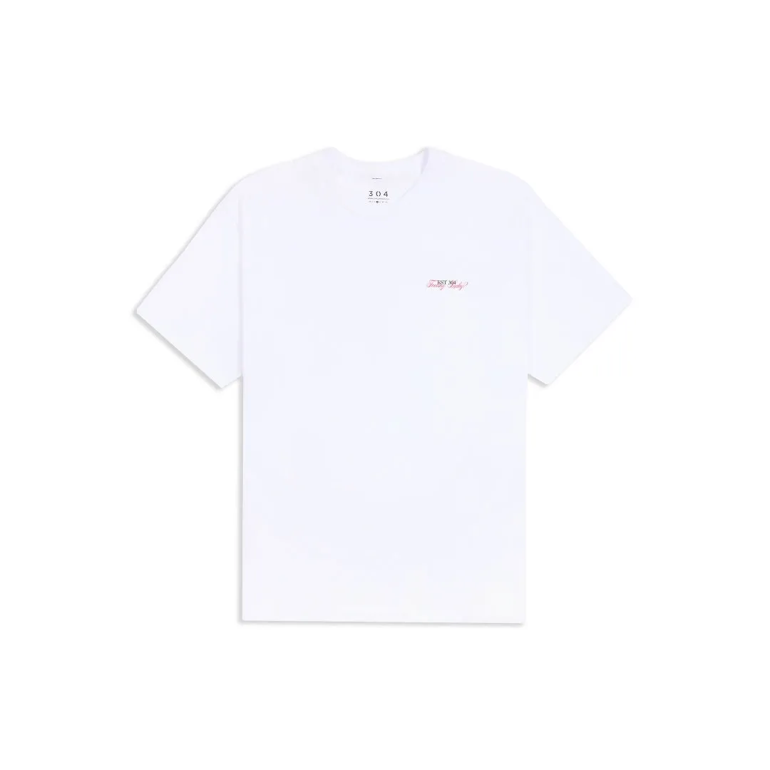 304 Mens Feeling Lucky T-Shirt White