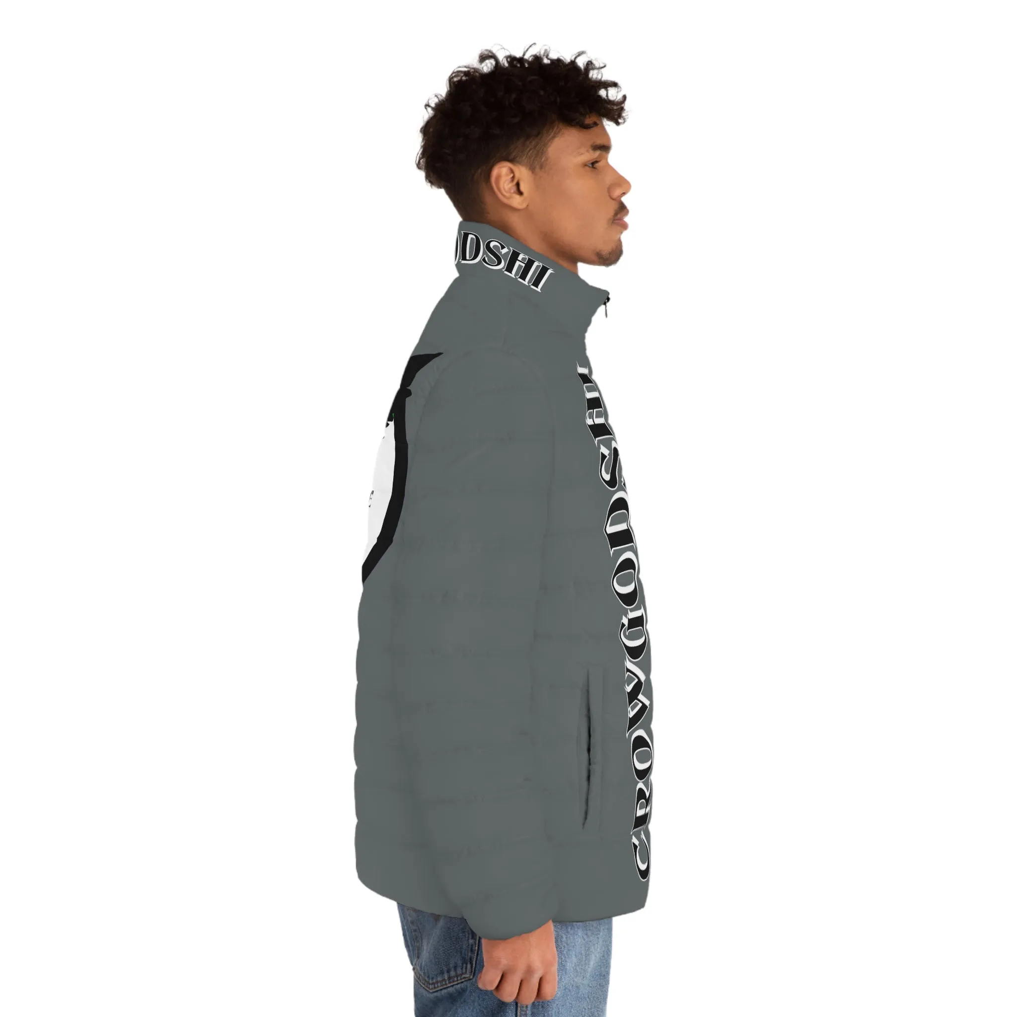 3rd Generation Men's CROWGODSHI Puffer Jacket, DARK GREY