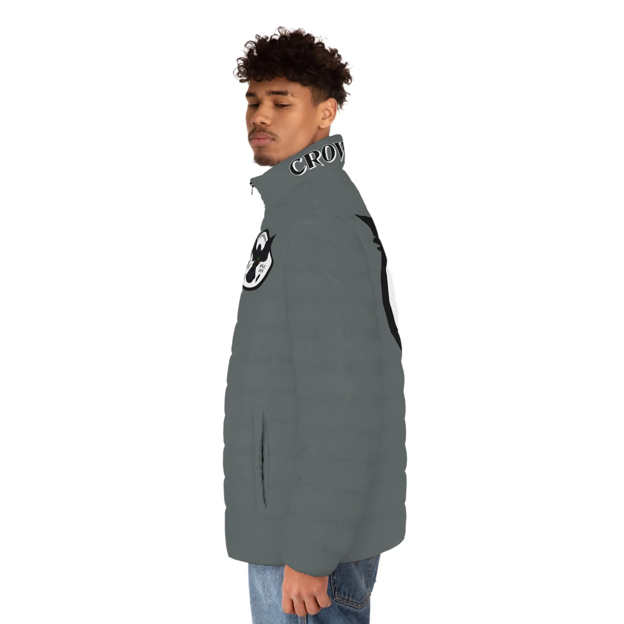 3rd Generation Men's CROWGODSHI Puffer Jacket, DARK GREY