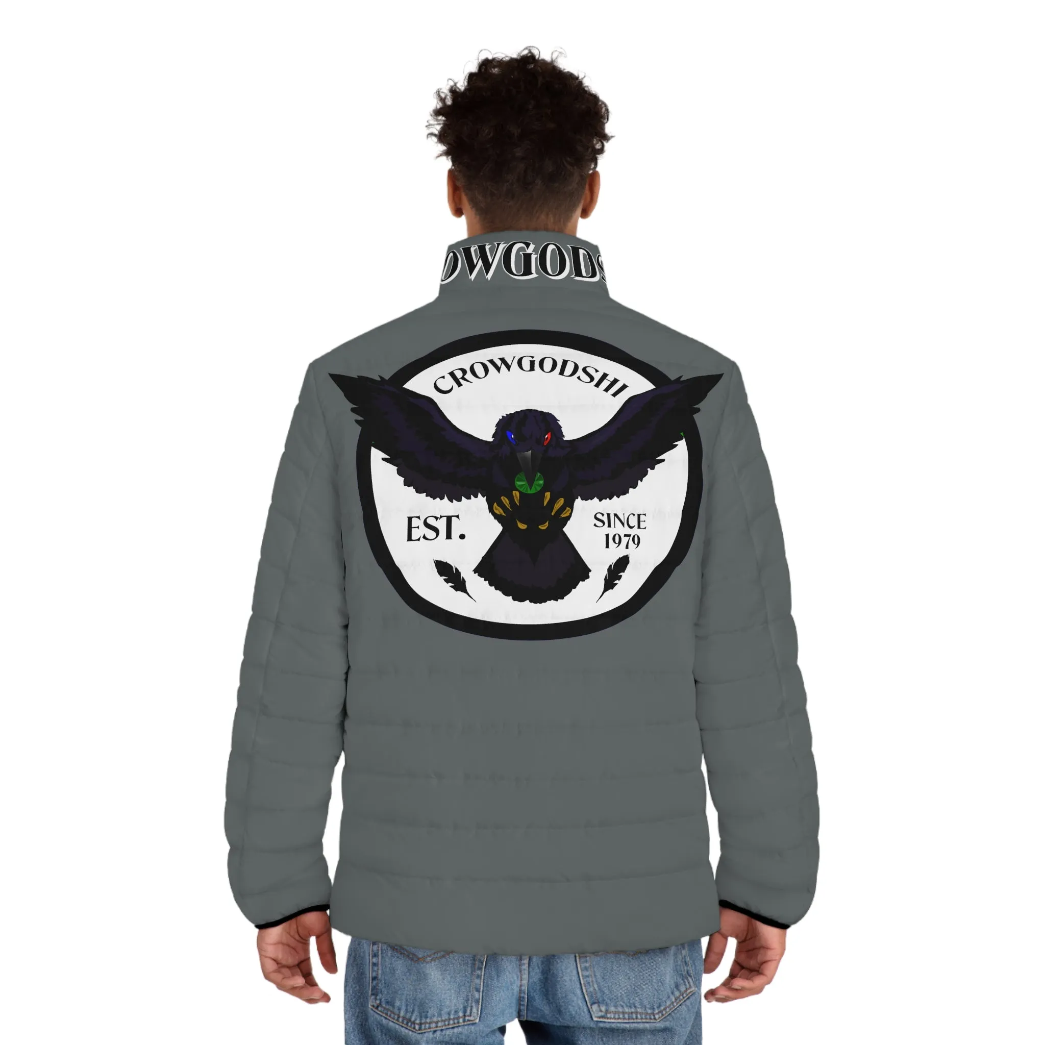 3rd Generation Men's CROWGODSHI Puffer Jacket, DARK GREY