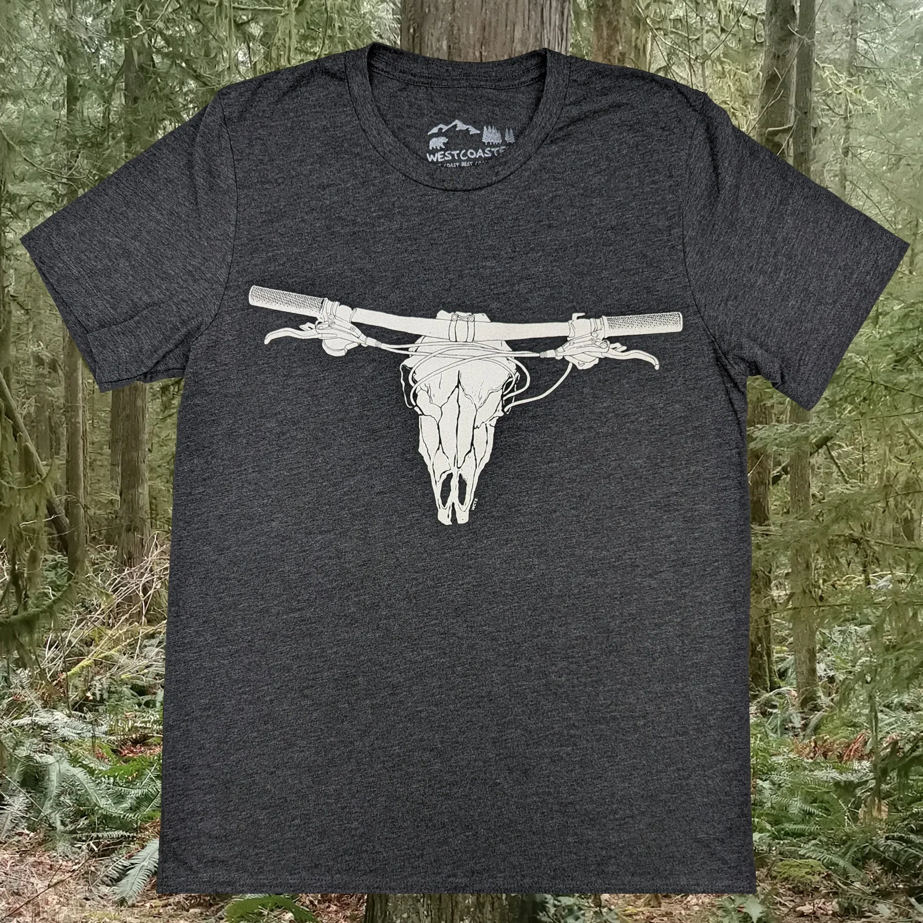 Adult Unisex Bike Skull T-shirt