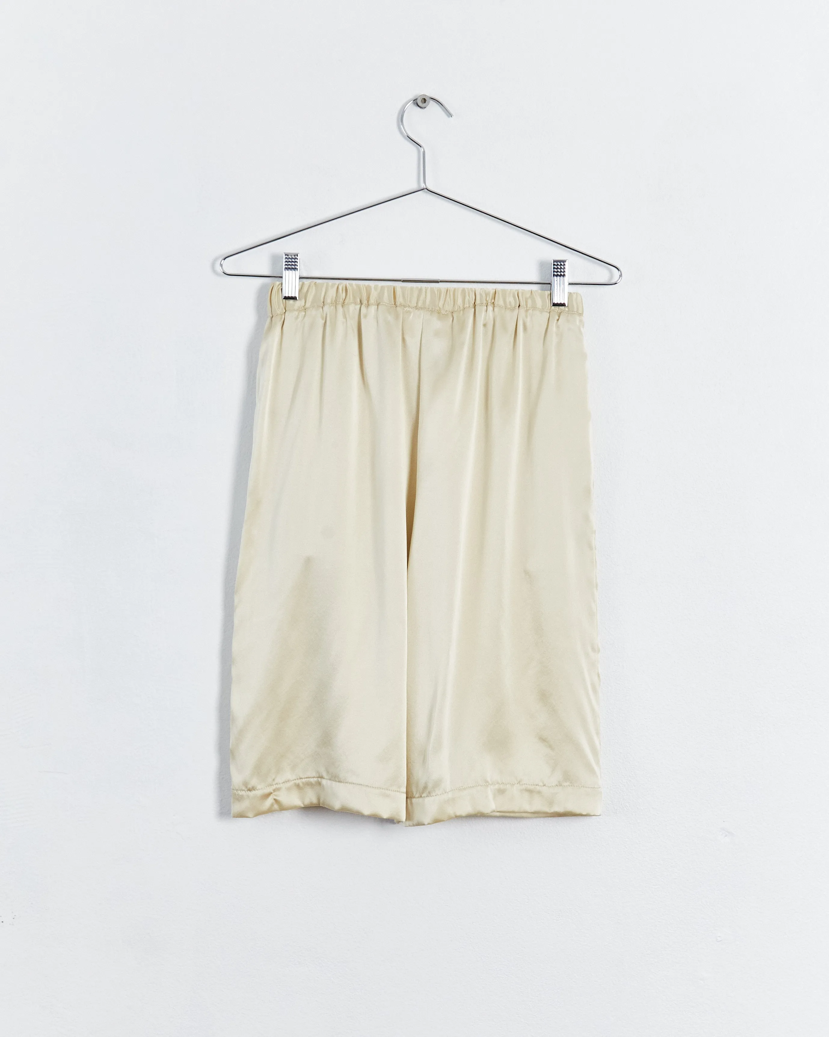 Albus Lumen silk bermuda shorts, gold, 10