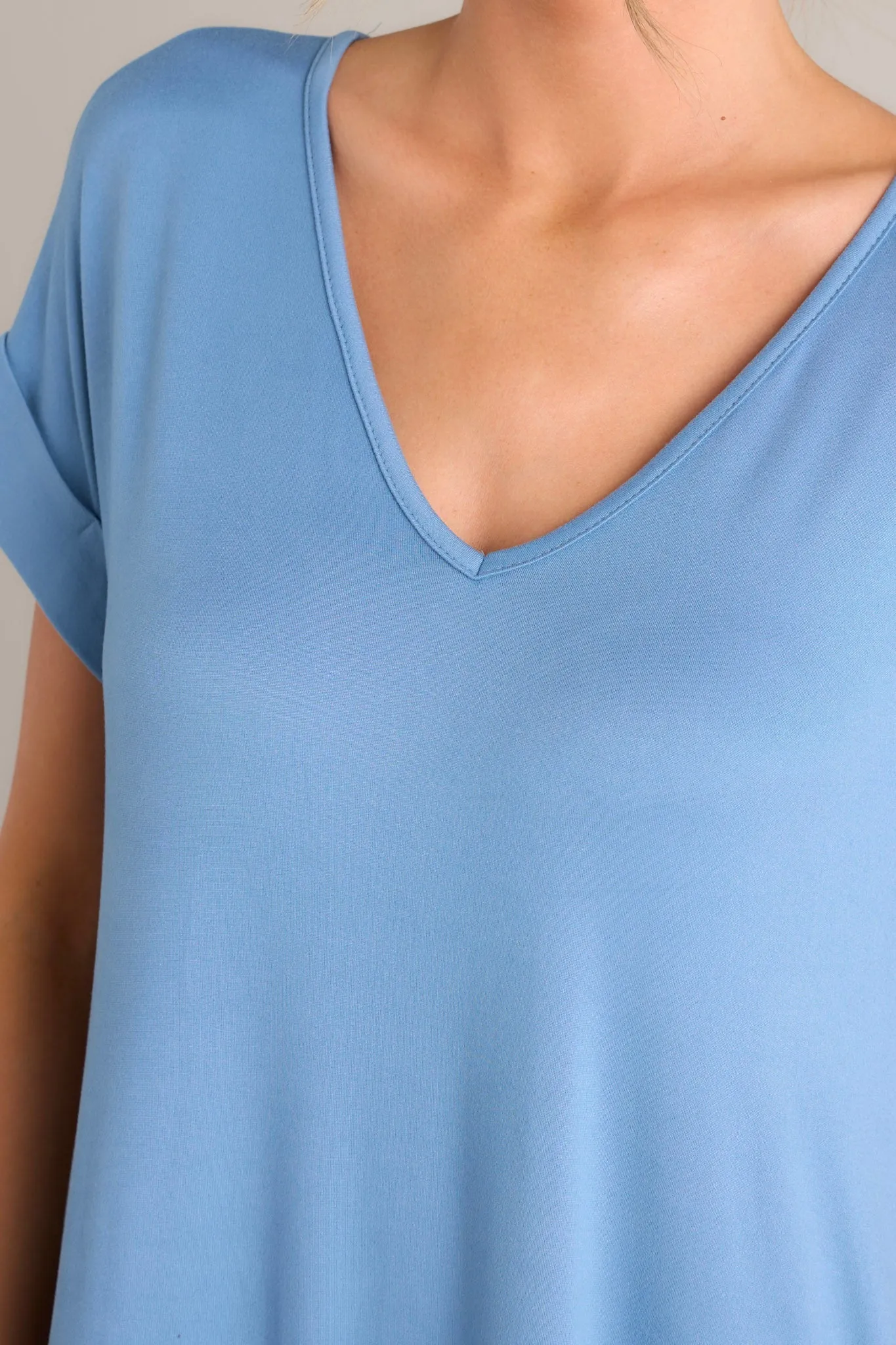 Always The Same Thing Slate Blue Dress