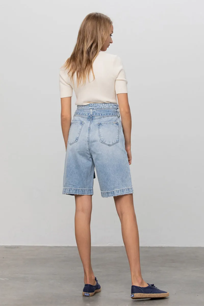 Andrea Super High Rise Bermuda Shorts