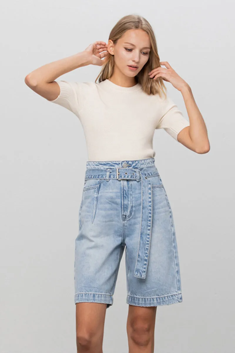 Andrea Super High Rise Bermuda Shorts