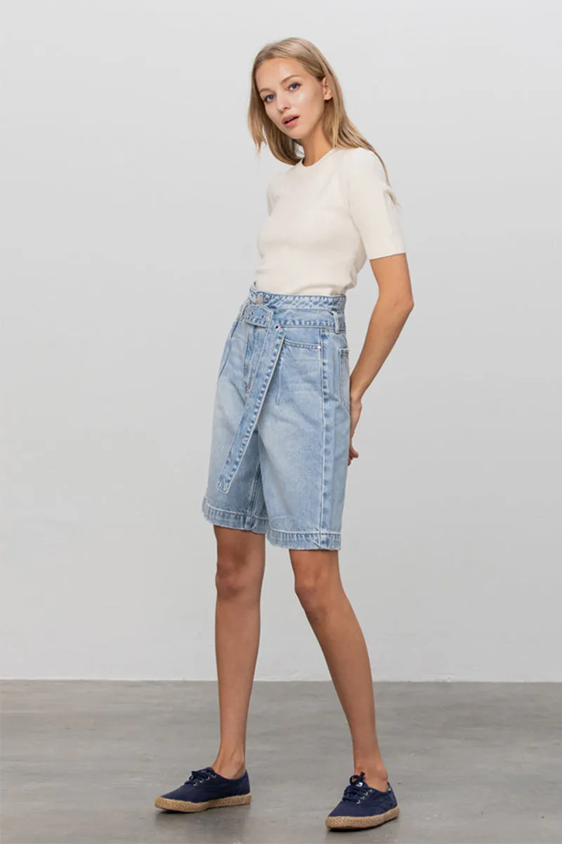 Andrea Super High Rise Bermuda Shorts