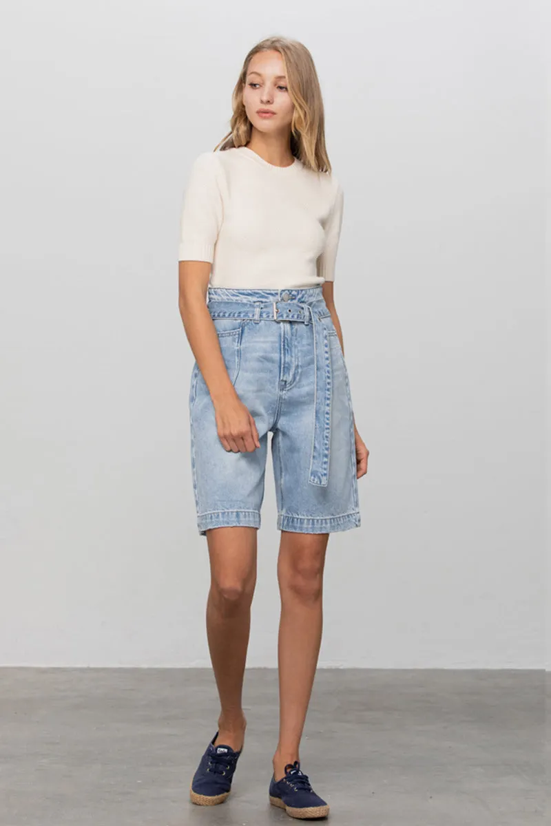 Andrea Super High Rise Bermuda Shorts
