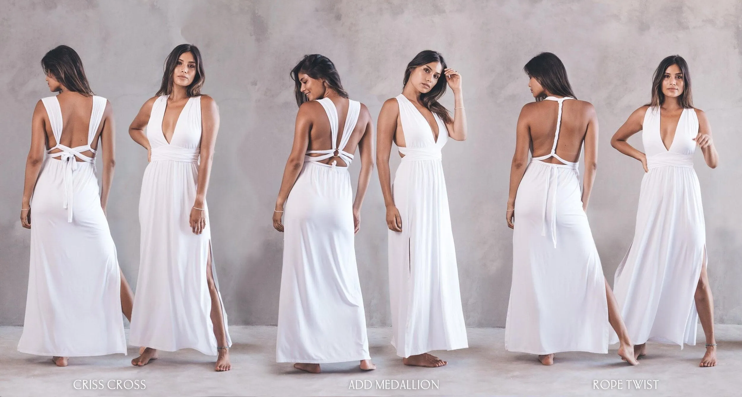 Aurora Infinity Dress - White Quartz