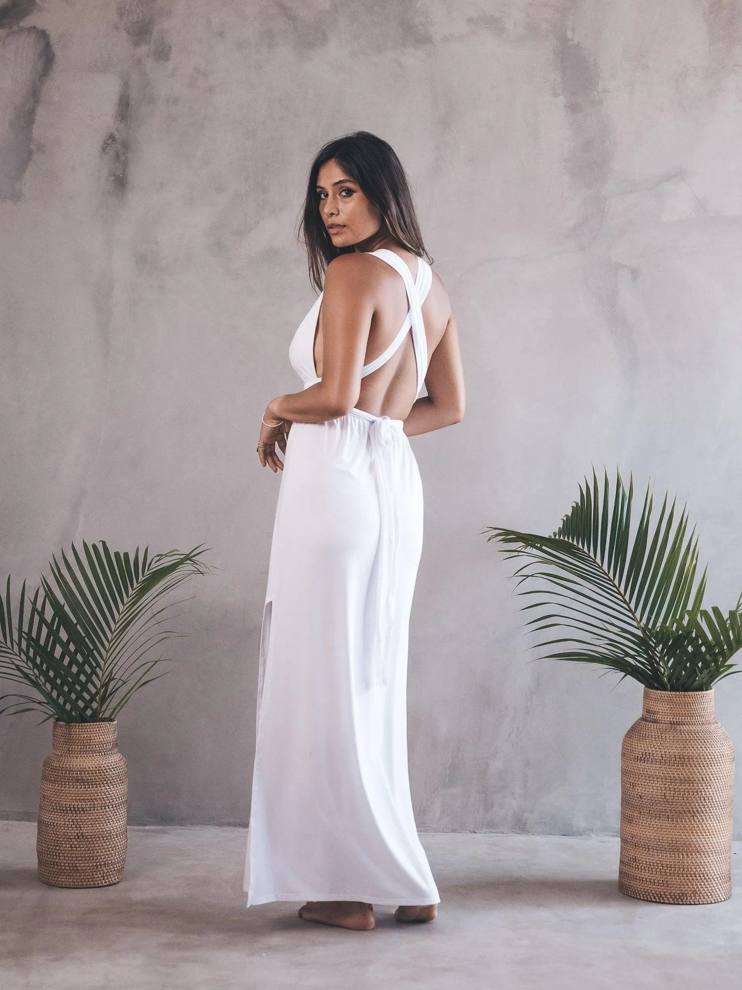 Aurora Infinity Dress - White Quartz