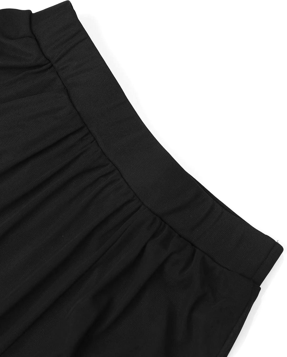Avanova Women Sun Print Mesh Side Slits Split Midi Skirt Asymmetrical High Waisted Long Skirt
