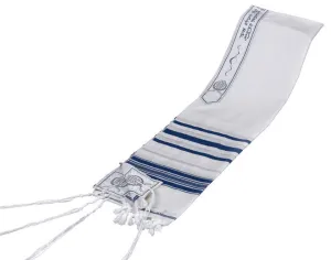 Blue and Silver Stripes Classic Tallit