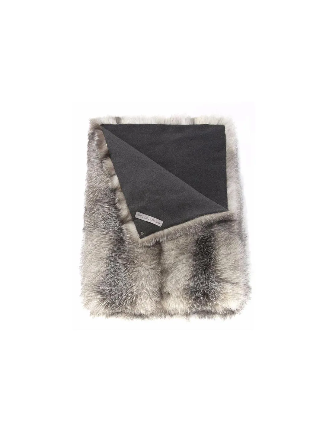 Blue Frost Fur Throw
