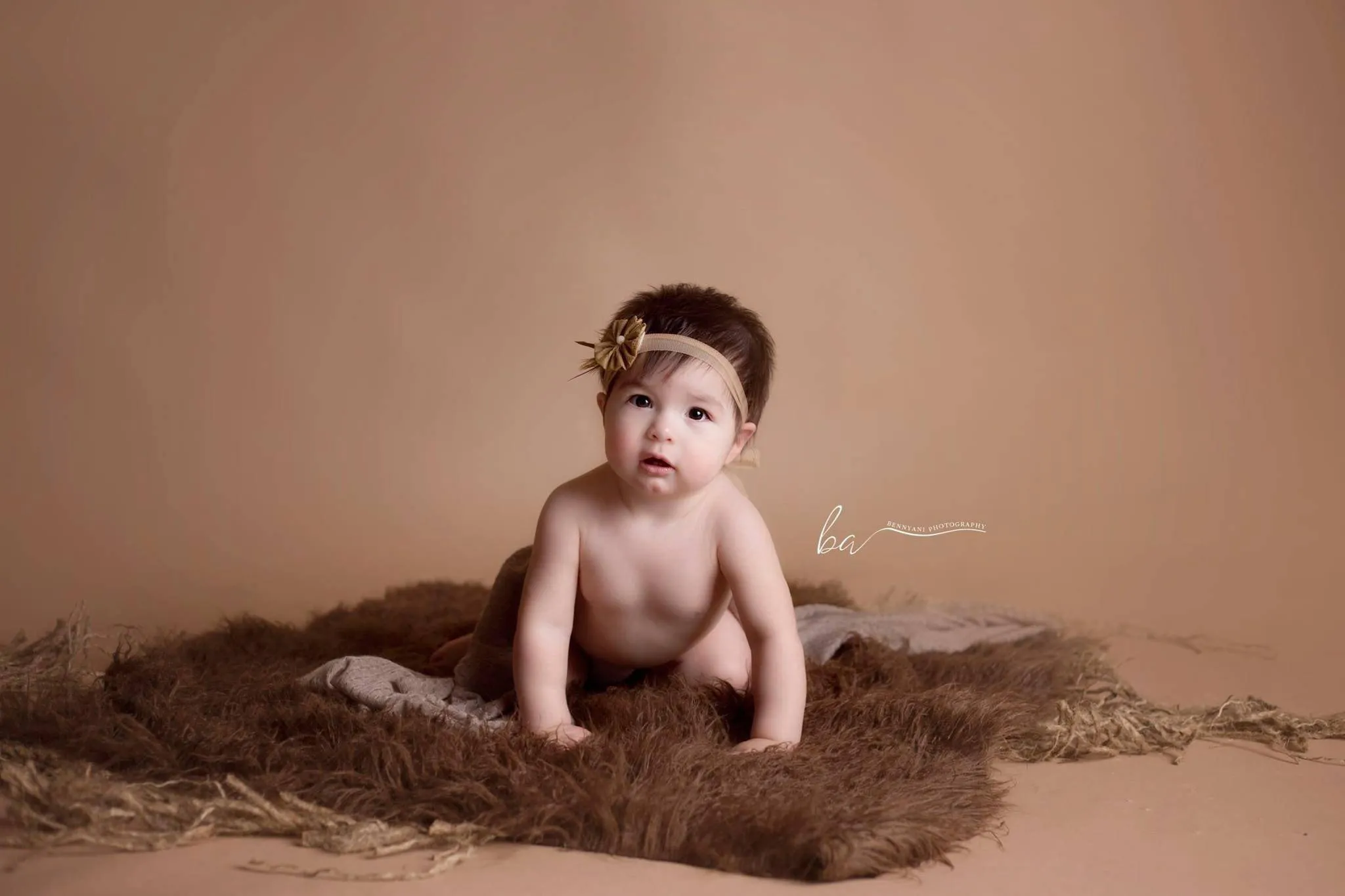 Brown Faux Flokati Furo