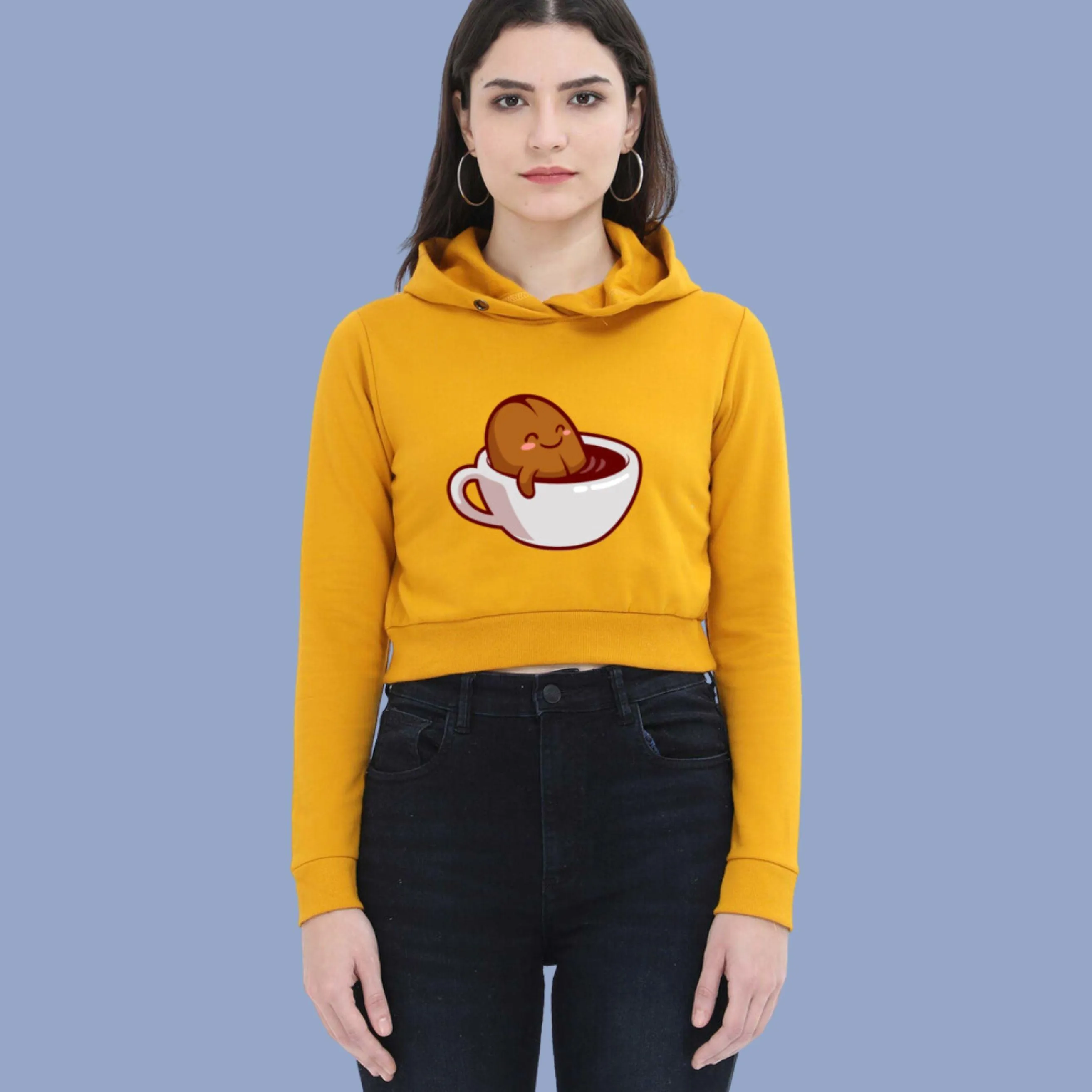 Coffee - Women's Crop Hoodies