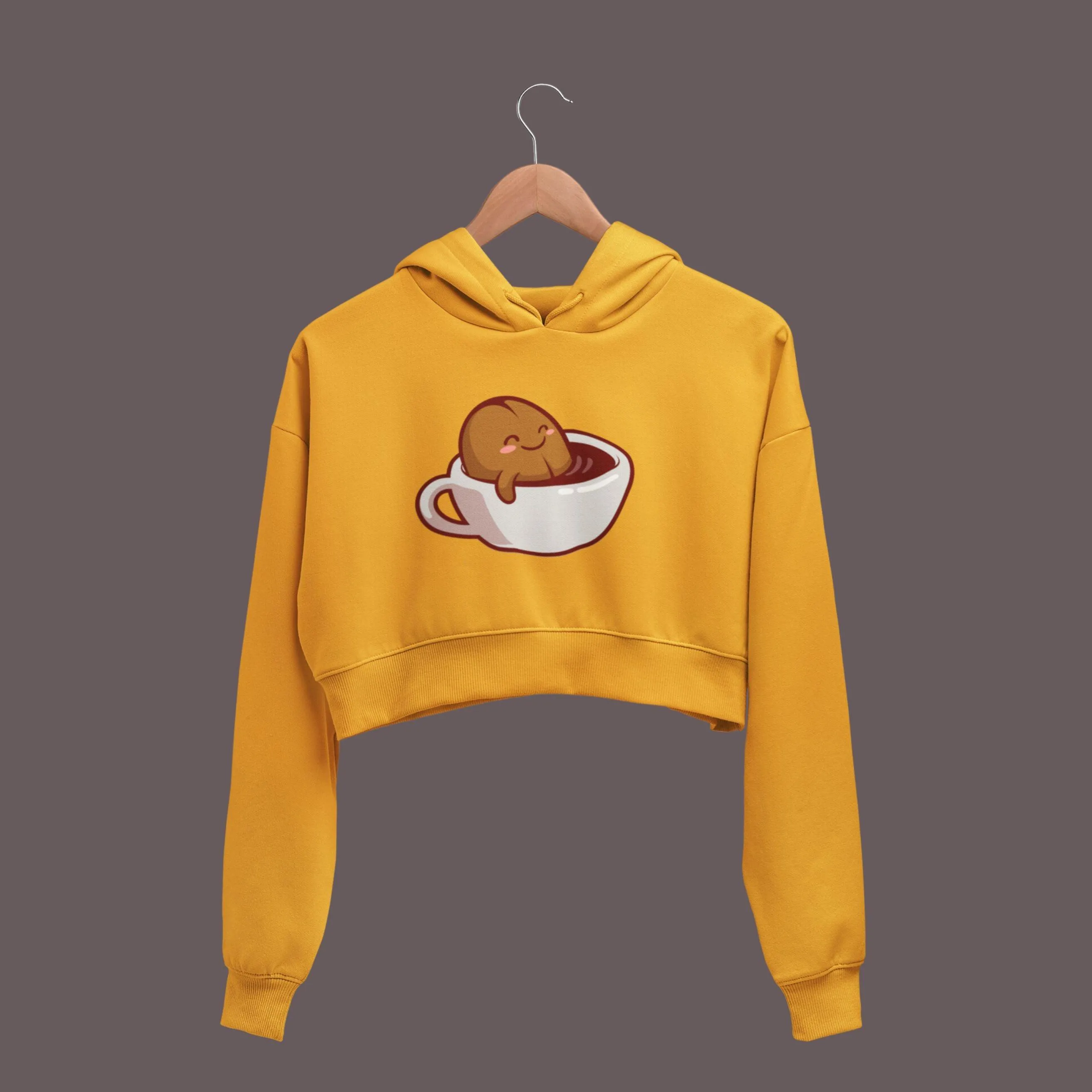 Coffee - Women's Crop Hoodies