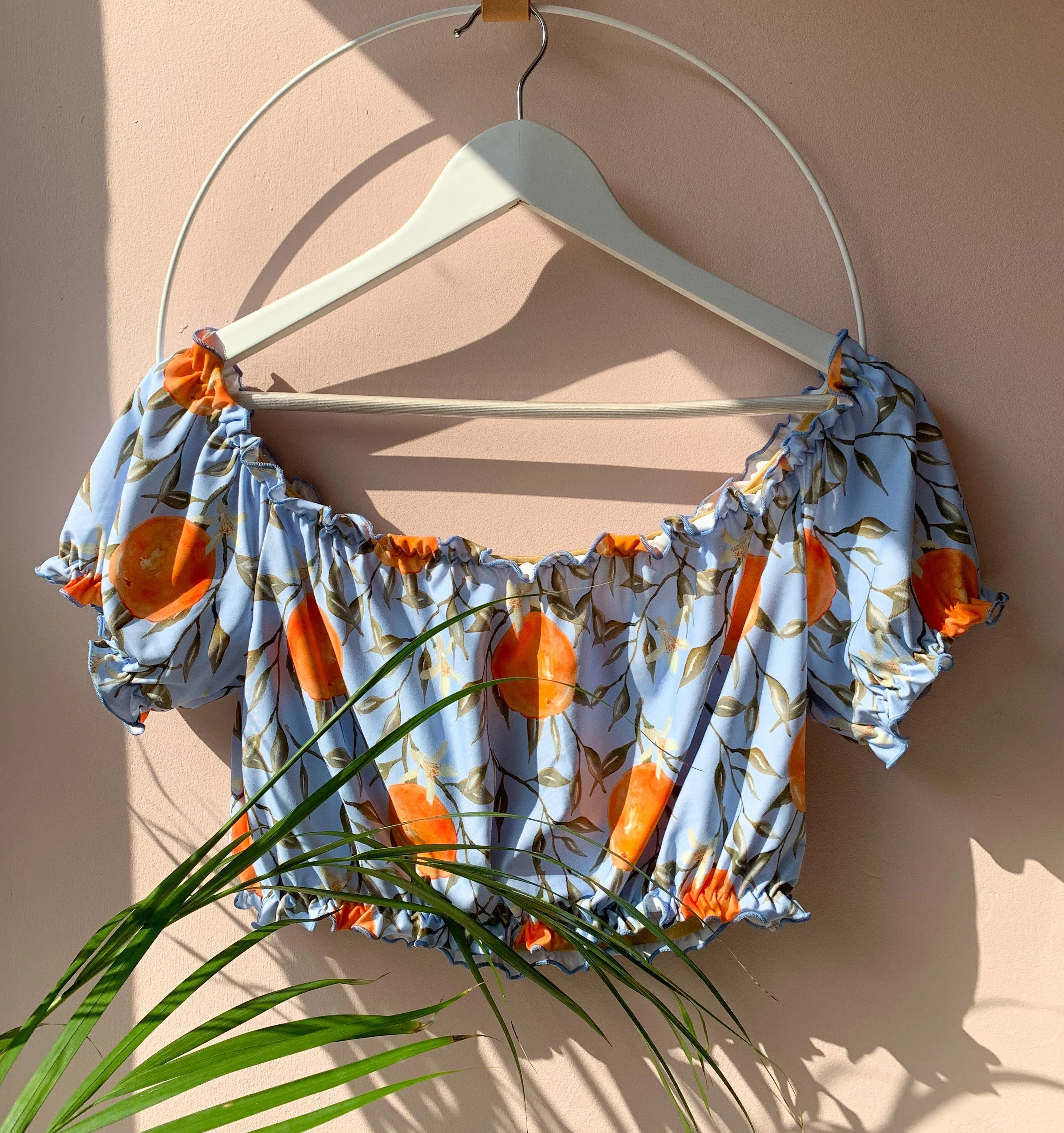 Cold shoulder bikini top [Orange Blossom]