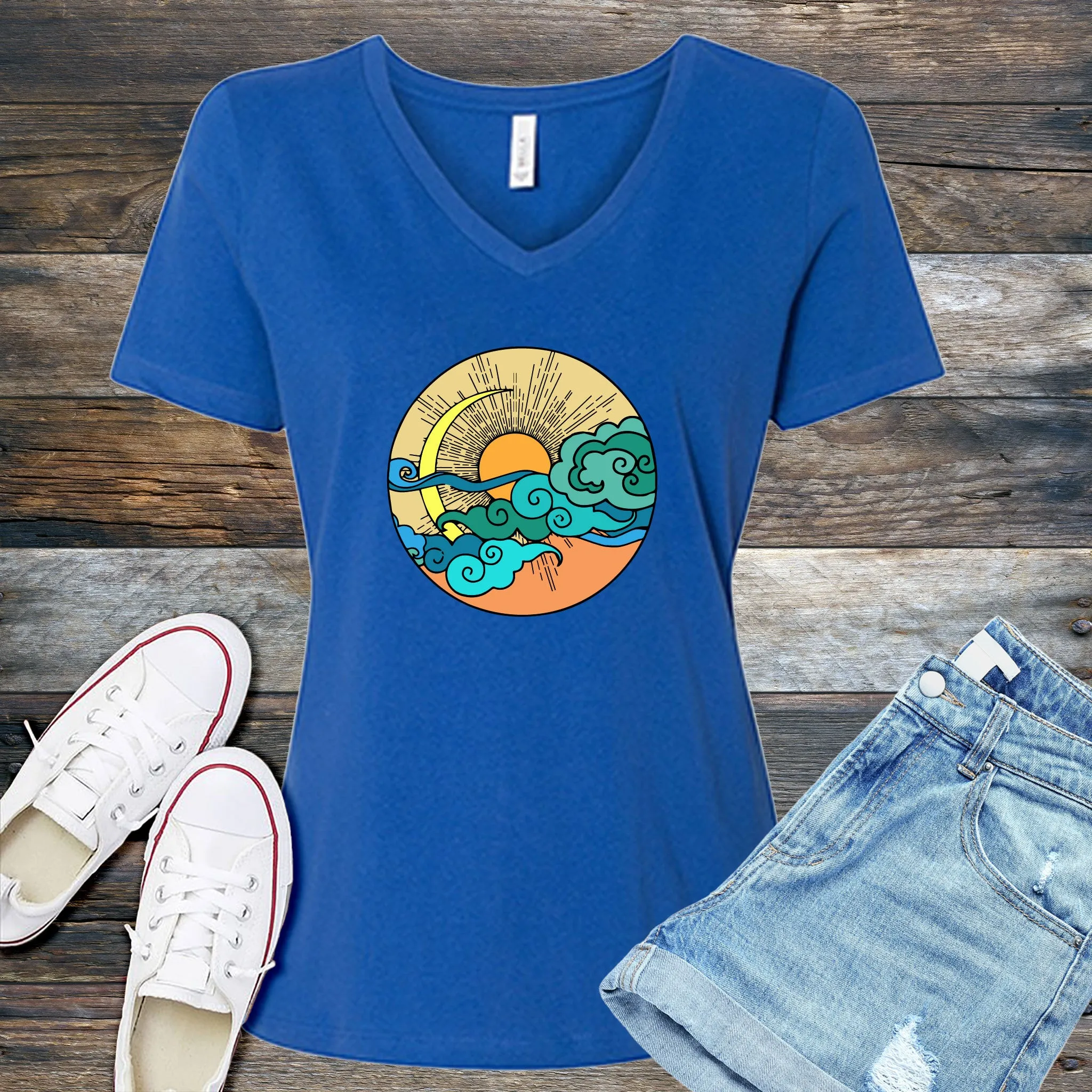 Colorful Skies V-Neck