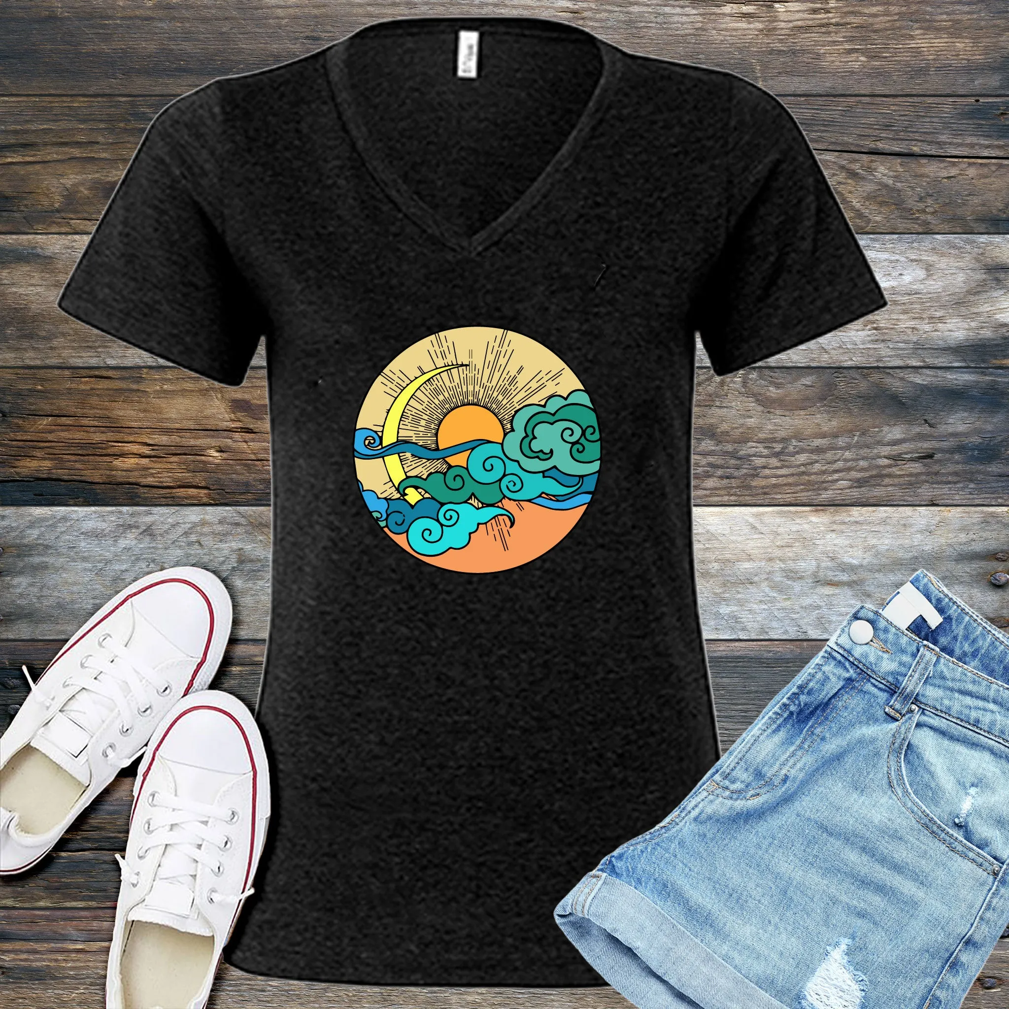Colorful Skies V-Neck