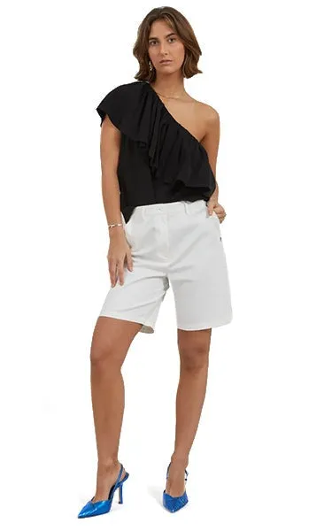 Coster Copenhagen One Shoulder Top Black