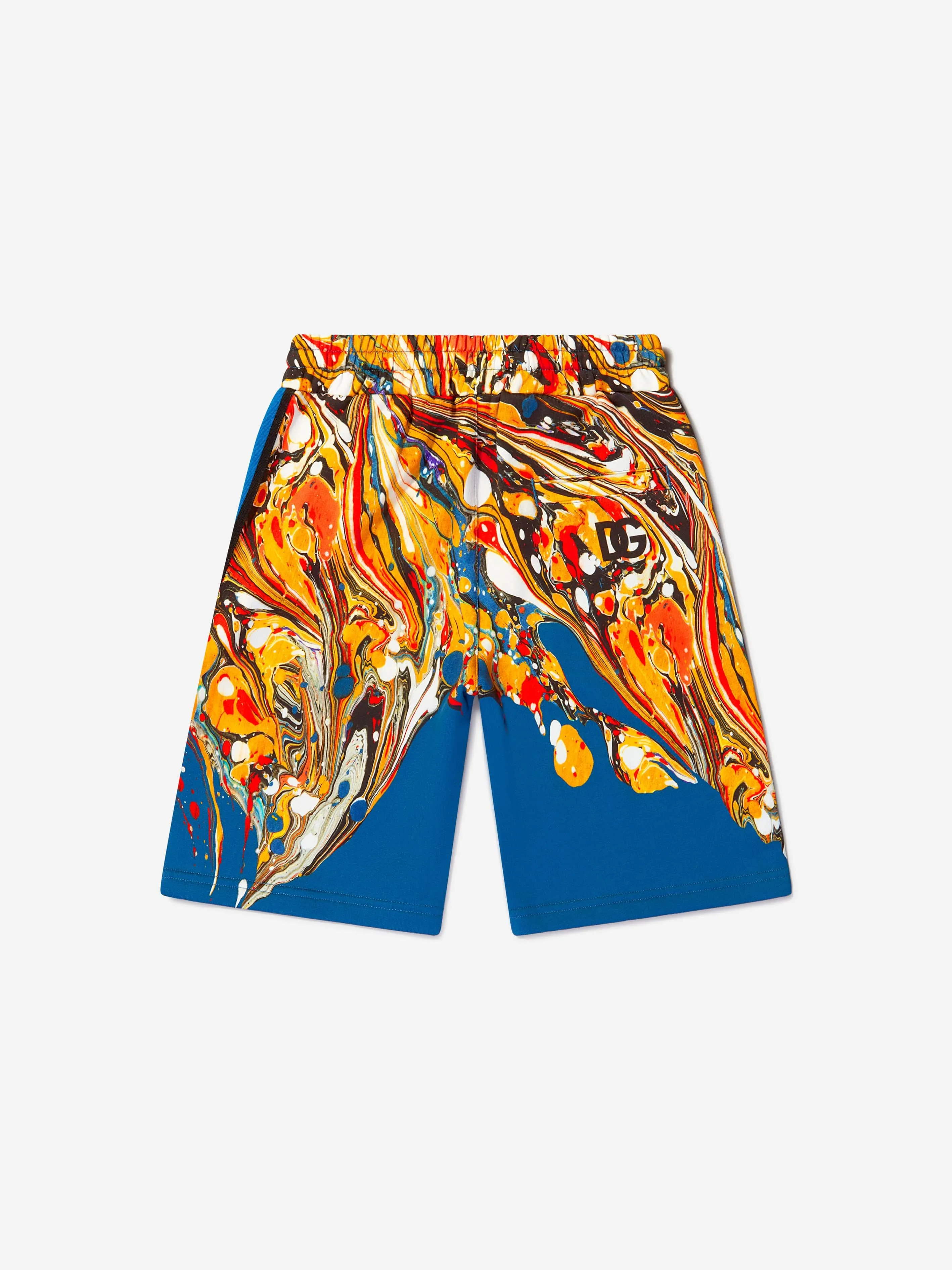 Dolce & Gabbana Boys Cotton Marble Print bermuda Shorts