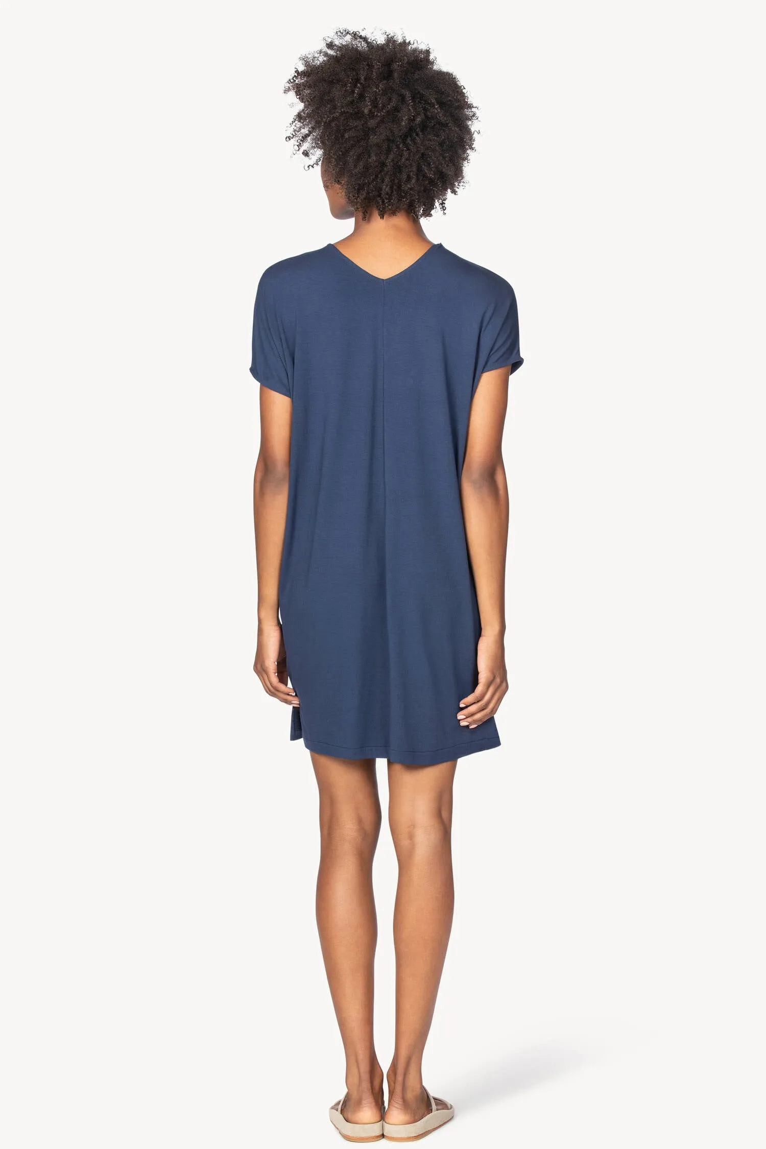 Double V-Neck Dress