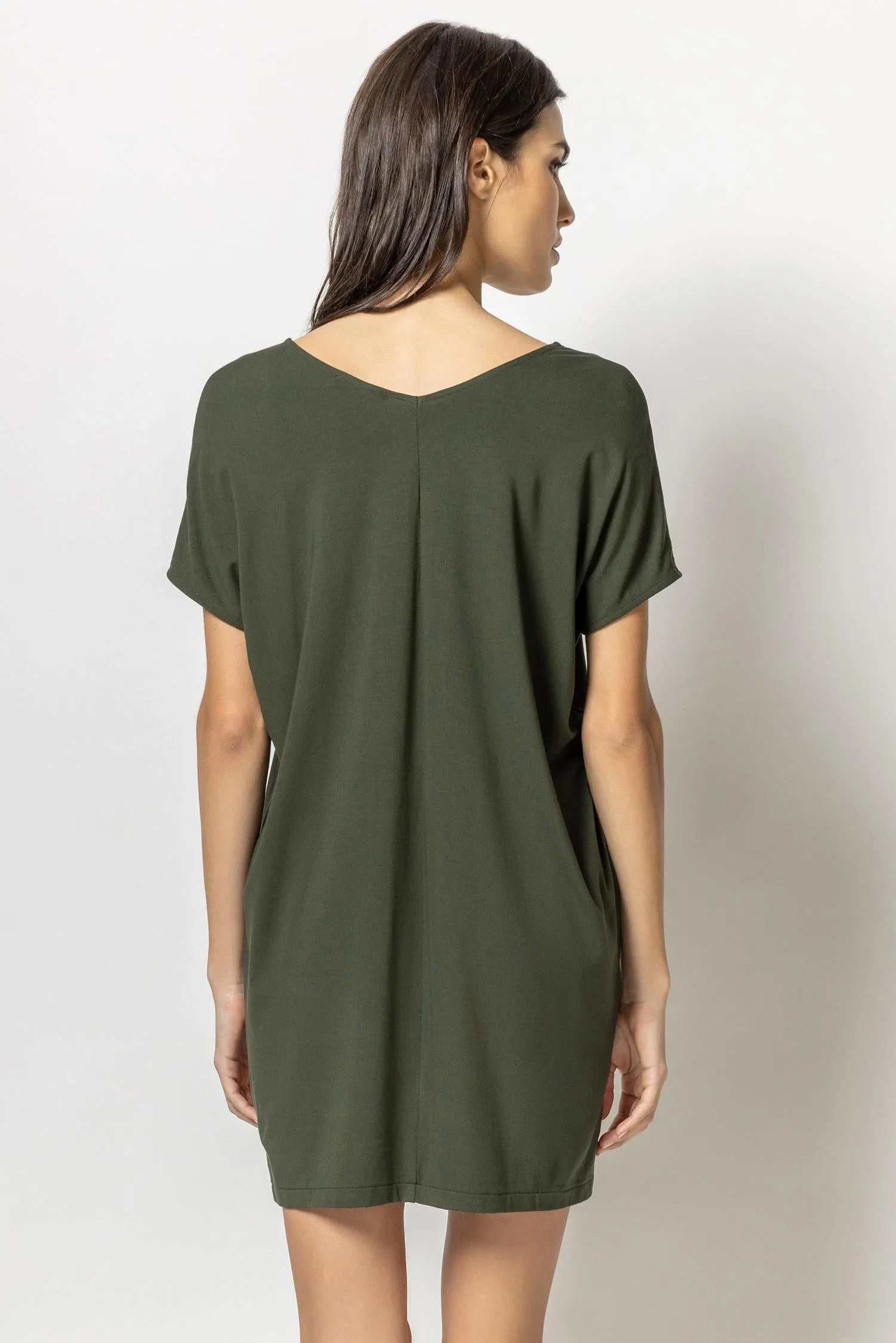 Double V-Neck Dress