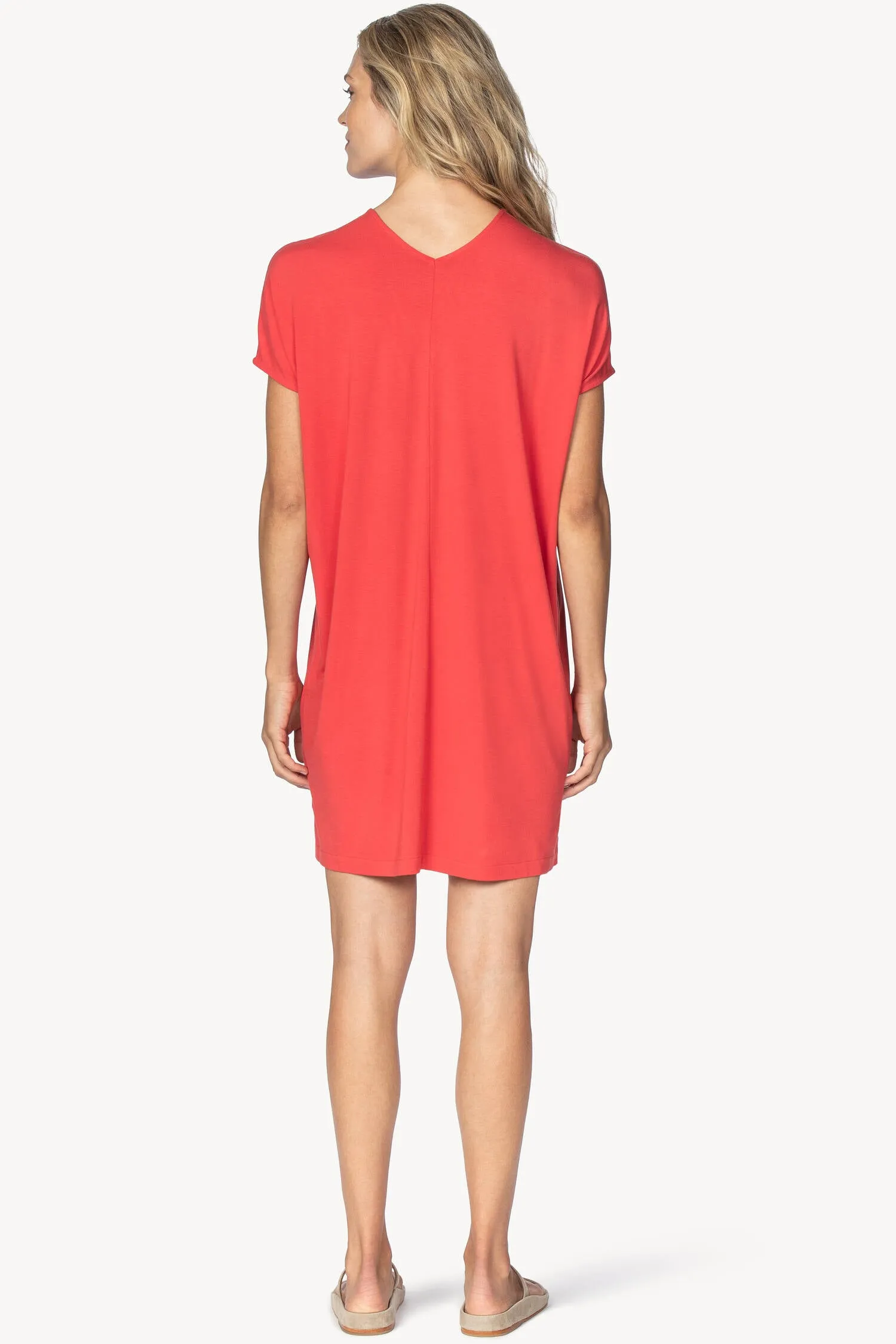 Double V-Neck Dress