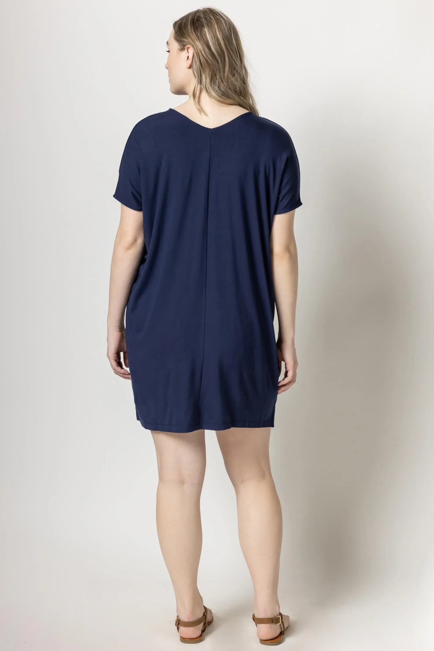 Double V-Neck Dress