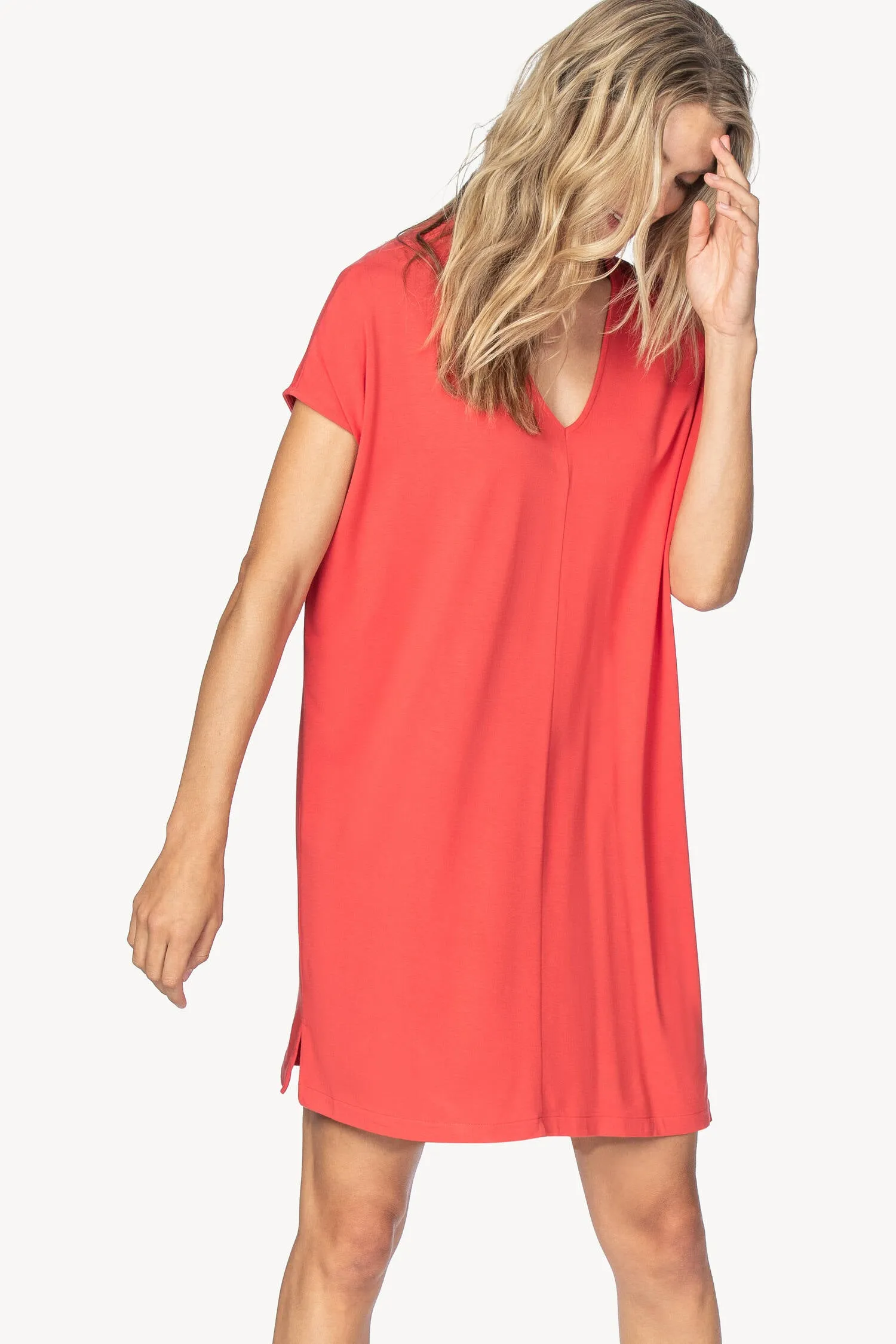 Double V-Neck Dress