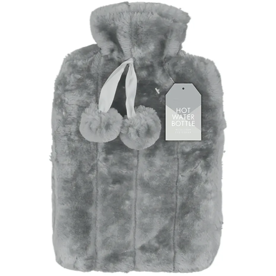 Faux Fur Hot Water Bottle 2L (Colour Options)