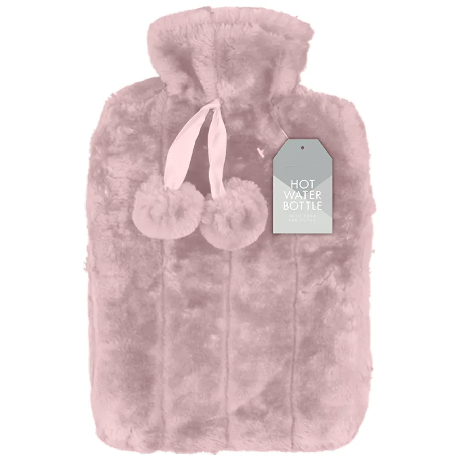Faux Fur Hot Water Bottle 2L (Colour Options)