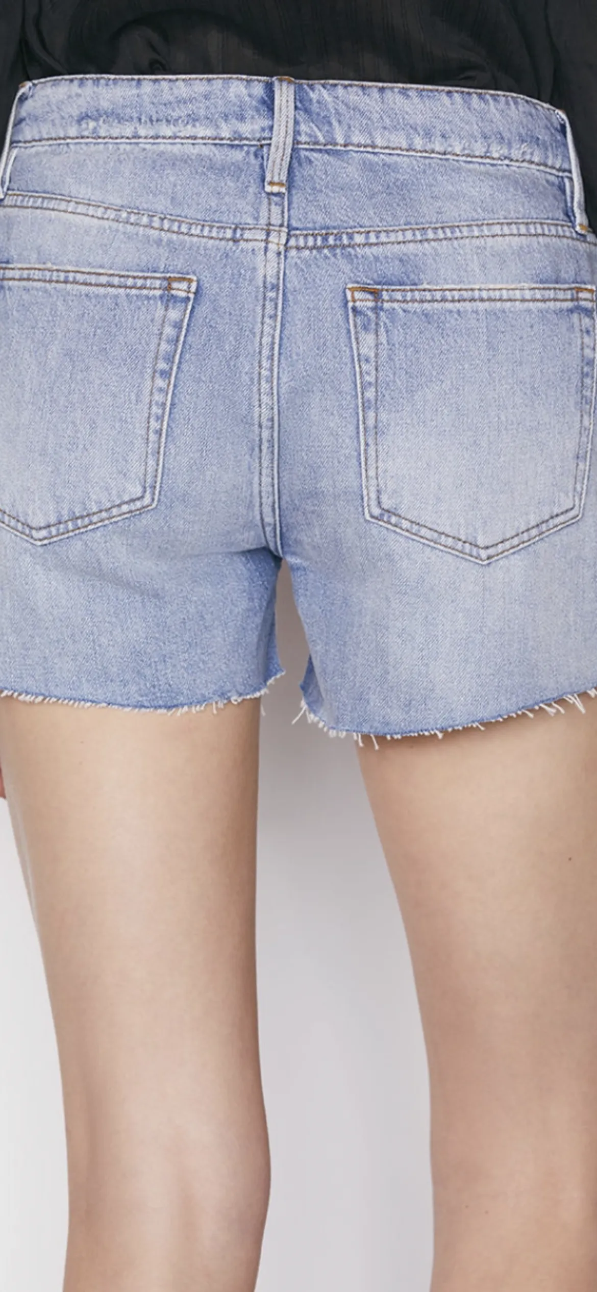 FRAME-Le Grand Garcon Short Raw After Iceberg