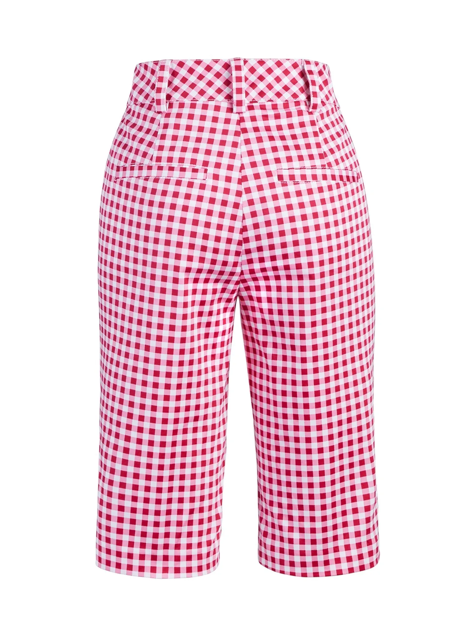Gingham Bermuda Short - Modern - 7th Avenue in Summer Berry Punch