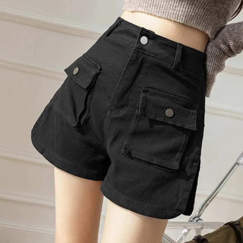 Glow Chic's Casual High Waist Denim Shorts