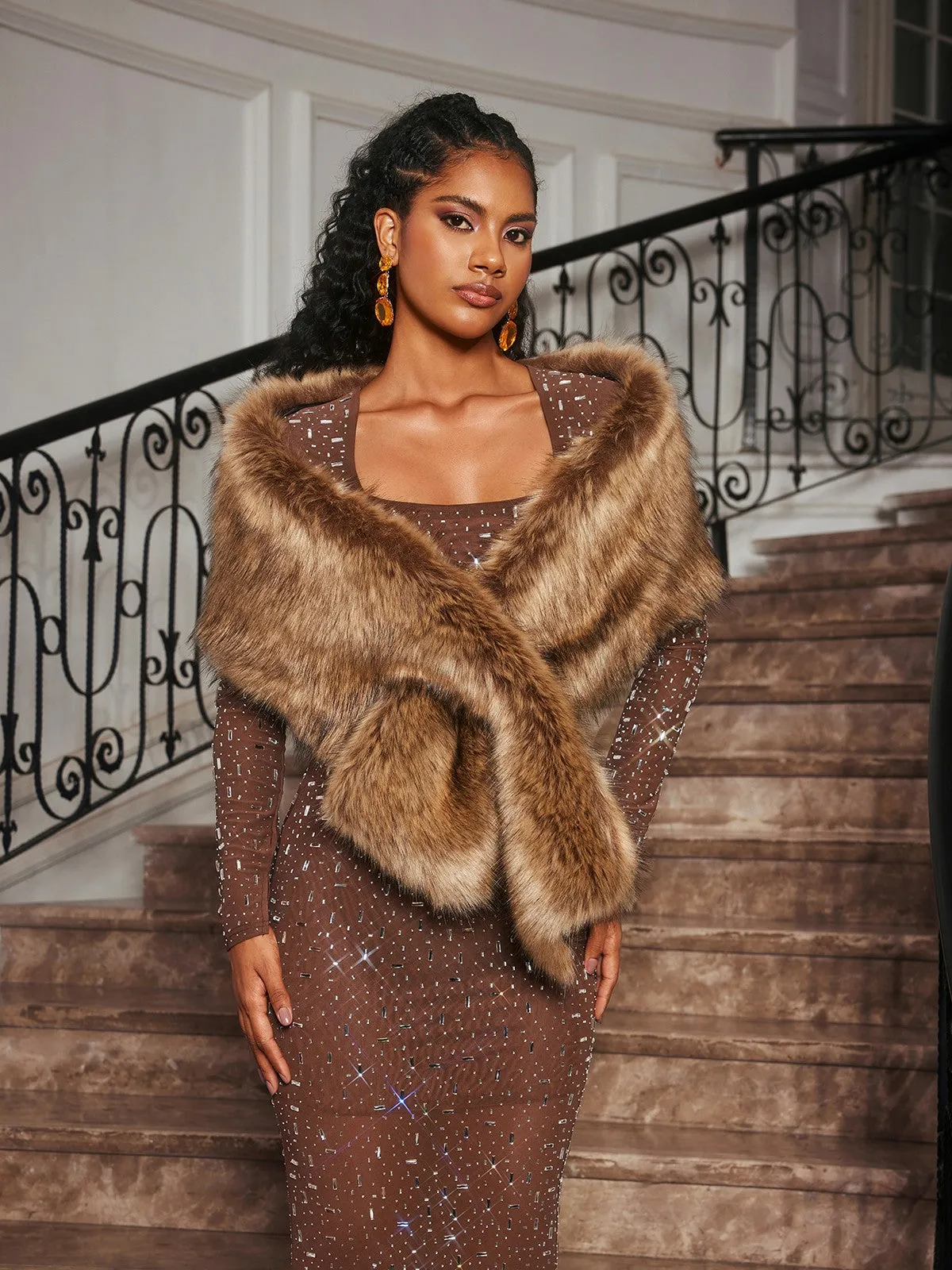 Günther Faux Fur Wrap