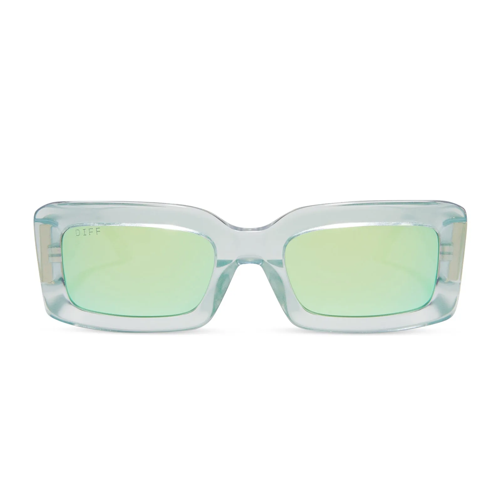 INDY - OPALESCENT TURQUOISE   TURQUOISE ICE MIRROR SUNGLASSES