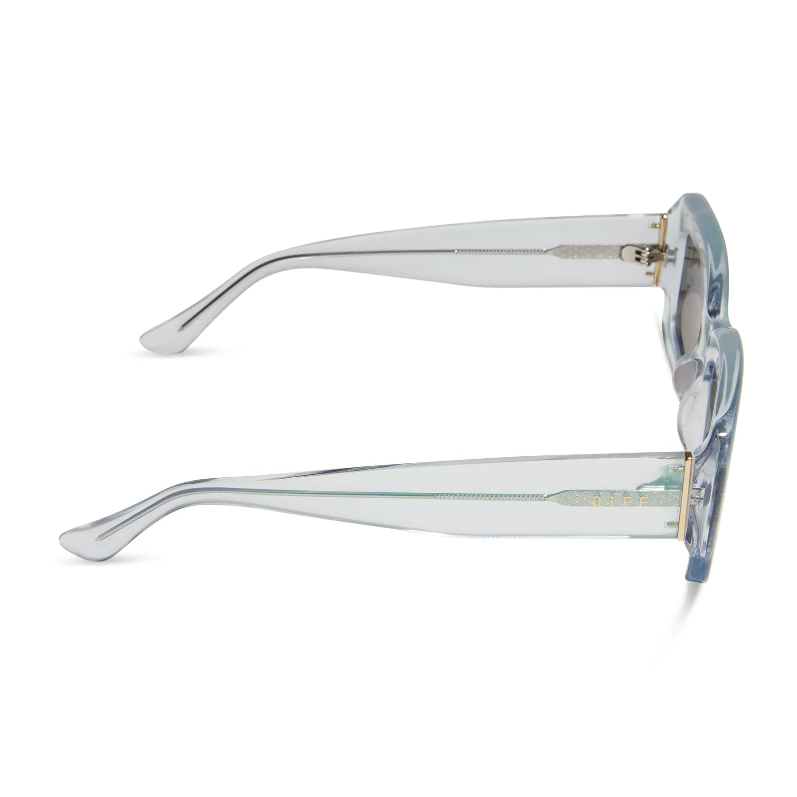 INDY - OPALESCENT TURQUOISE   TURQUOISE ICE MIRROR SUNGLASSES