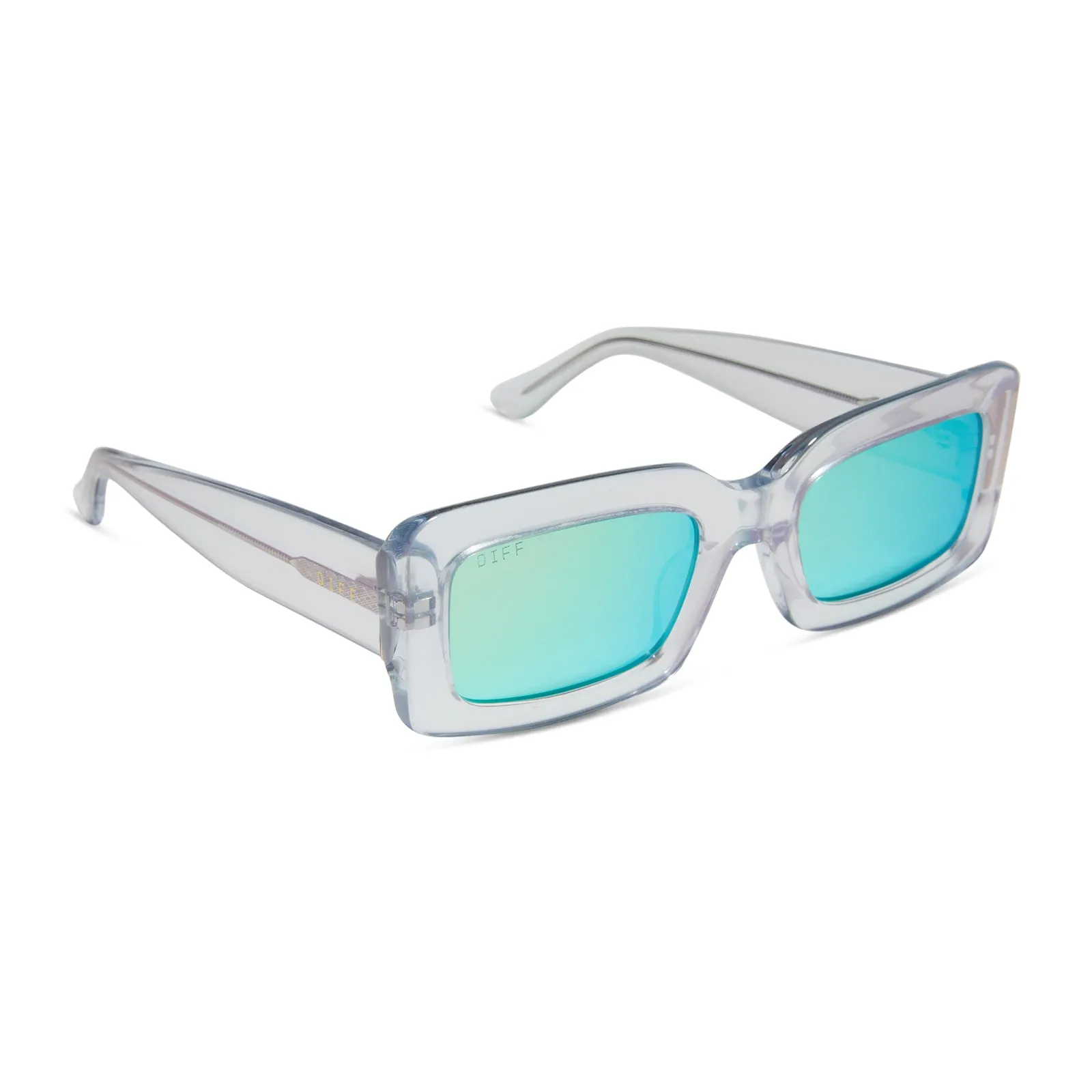 INDY - OPALESCENT TURQUOISE   TURQUOISE ICE MIRROR SUNGLASSES