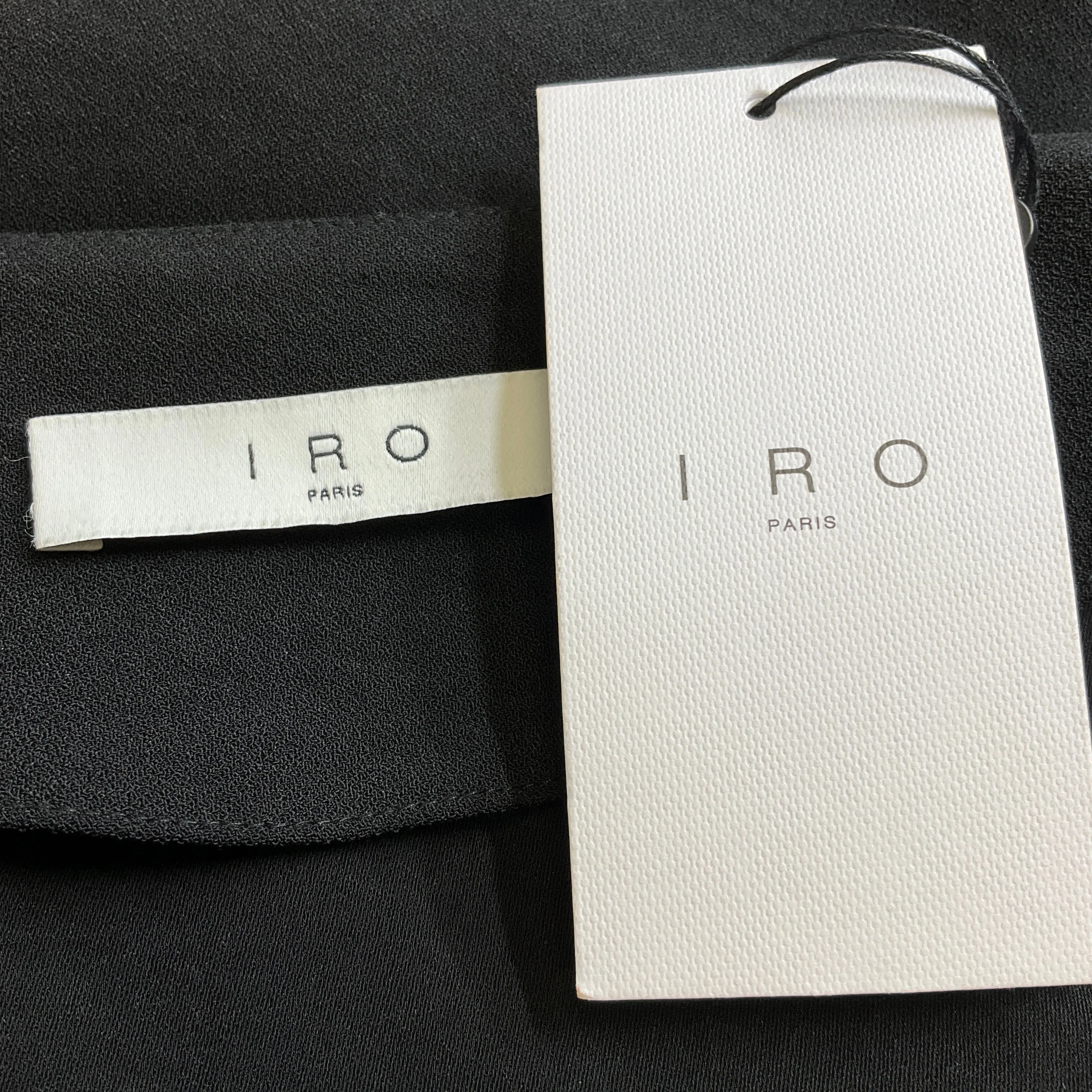 IRO Black / Silver Stud Embellished Cropped Praia Top
