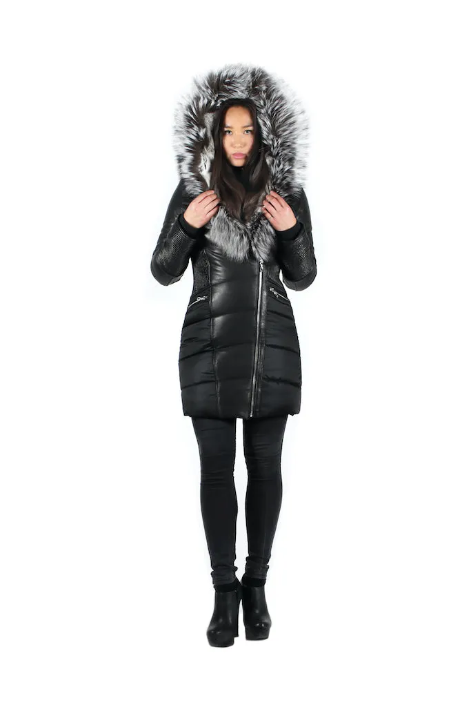 Kylie Silver Fox | Leather Sleeves