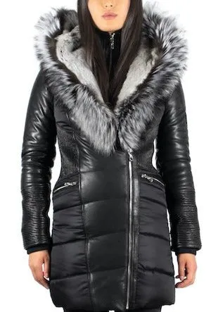 Kylie Silver Fox | Leather Sleeves