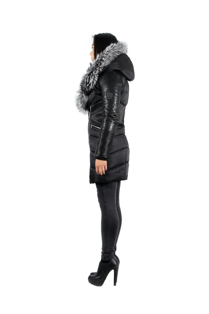 Kylie Silver Fox | Leather Sleeves