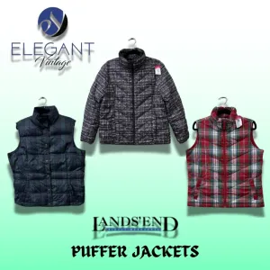 Lands' End Puffer Jackets - 32 pieces