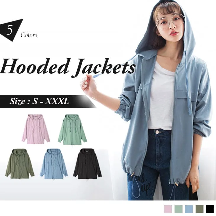 LONG SLEEVE HOODED JACKETS