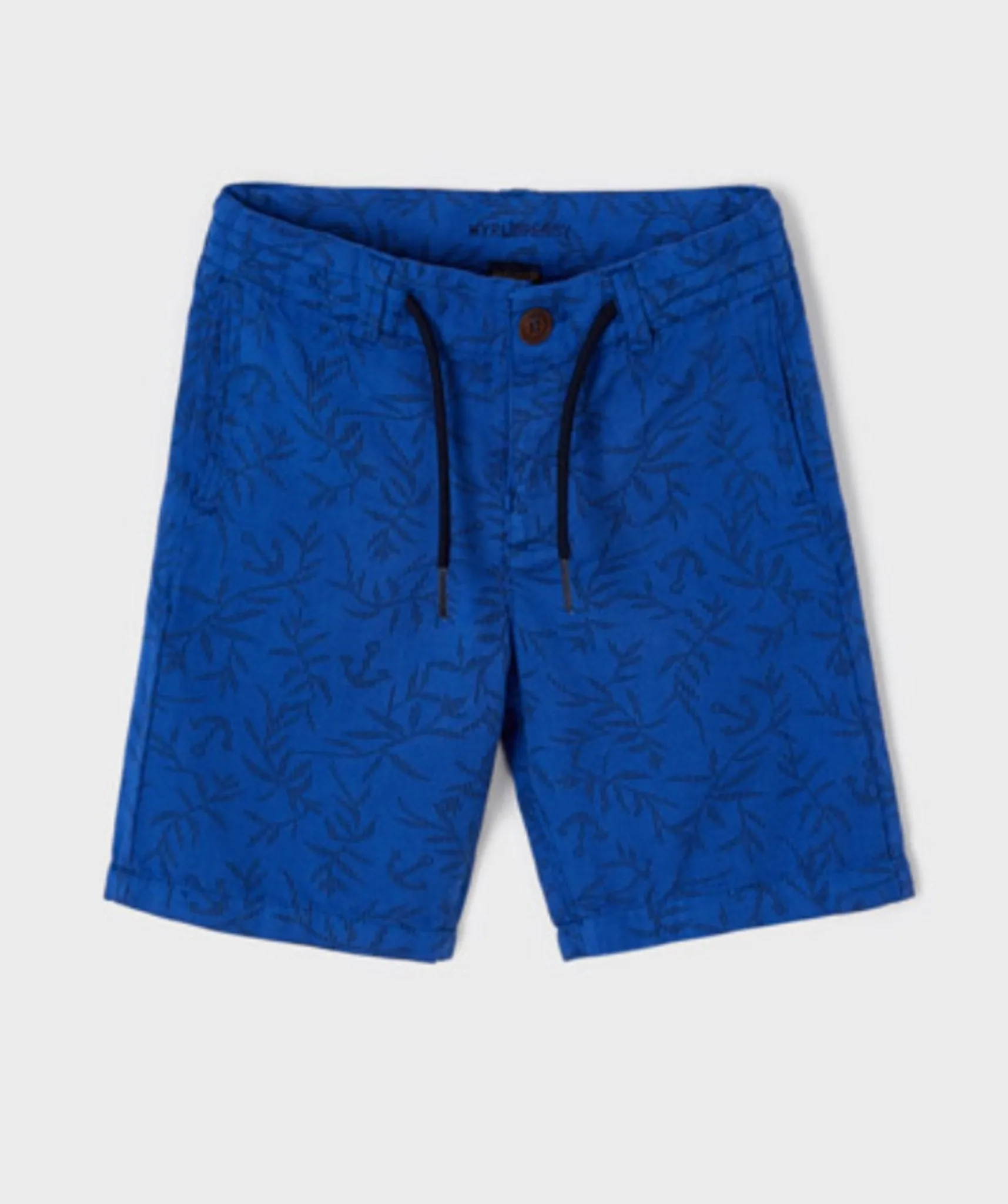 Mayoral Boys Printed Blue Bermuda Shorts