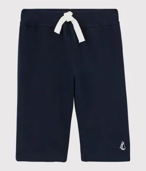 Navy Jersey Bermuda Shorts