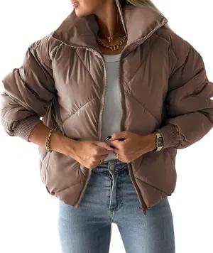 Newffr Women's Quilted Puffer Vest Sleeveless Lightweight Zip Up Jacket Winter Warm Coat Outerwear