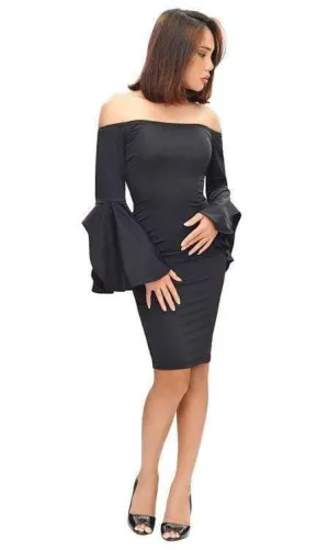 Off The Shoulder Little Black Dress