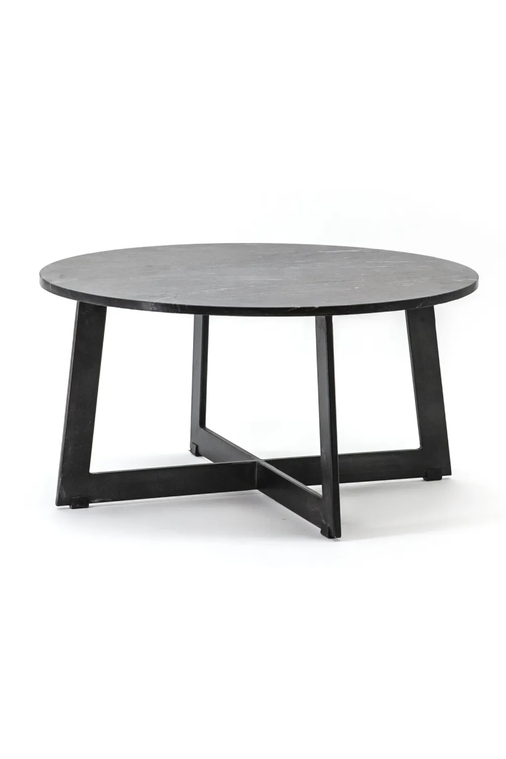 Round Black Marble Coffee Table (L) | By-Boo Major