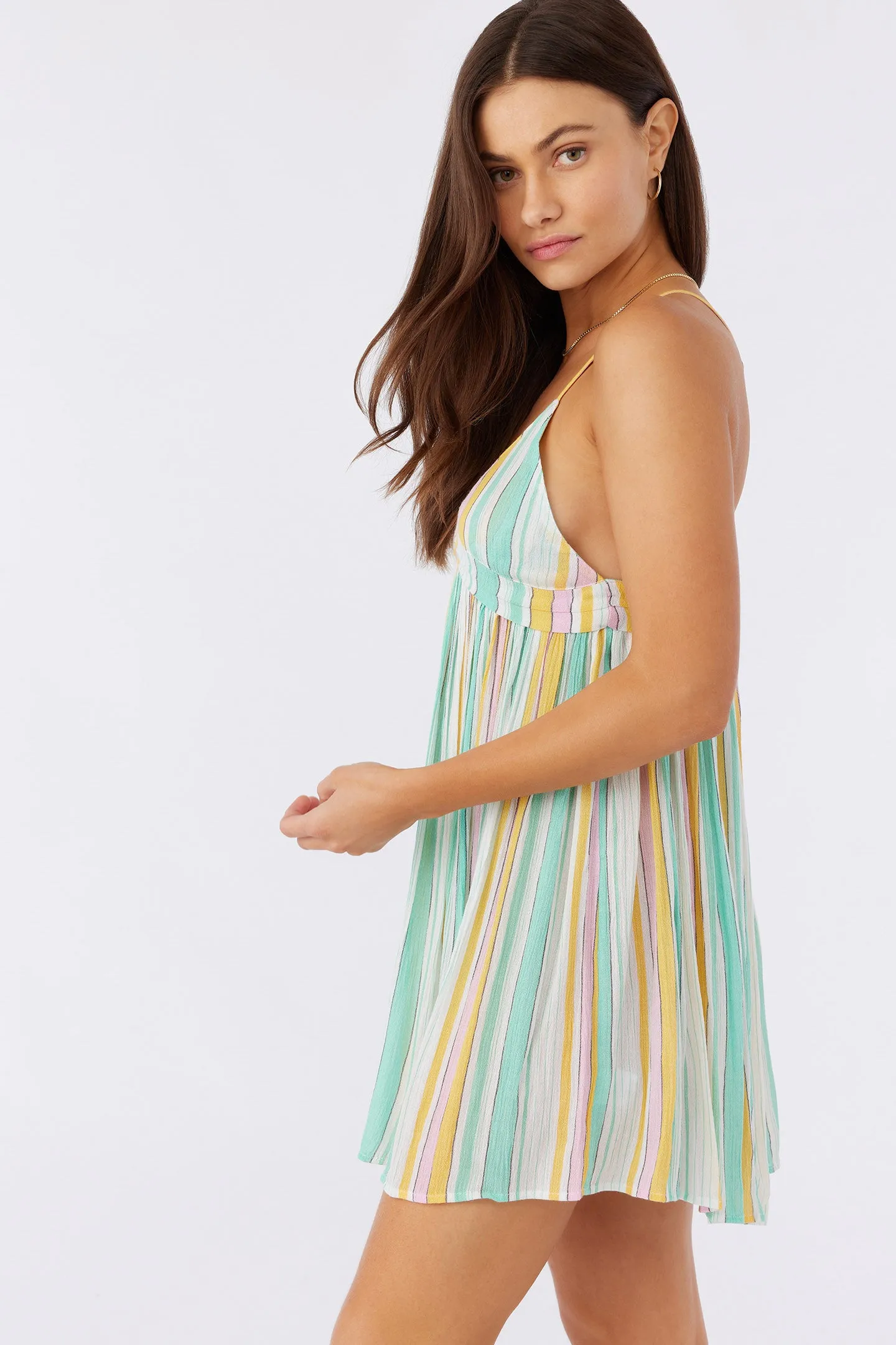 SALTWATER SOLIDS STRIPED AVERY COVERUP DRESS